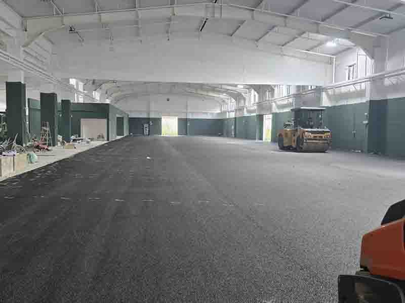 栖霞区沥青路面施工团队实拍